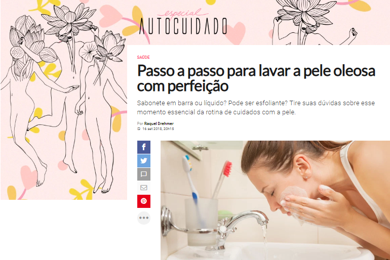 Read more about the article Passo a passo para lavar a pele oleosa com perfeição – MdeMulher